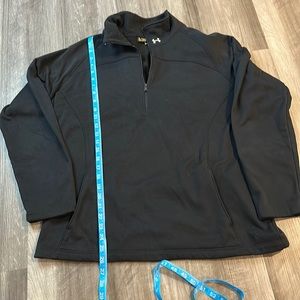 Under Armour black loose fitting half zip